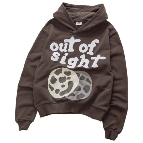 Худи Broken Planet Out Of Sight Stars On Hood And Sleeves "Brown"