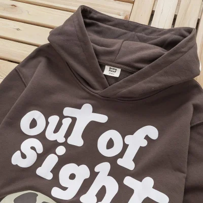 Худи Broken Planet Out Of Sight Stars On Hood And Sleeves "Brown" фото № 3