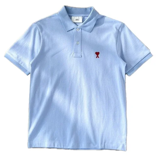 Поло Amiri The Red Letter Is The Heart "Blue/Red"