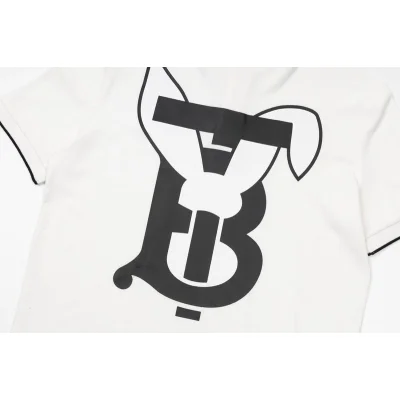 Поло Burberry With Logo Image "White" фото № 3