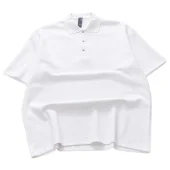 Поло Chrome Hearts Metal Buttons Flowers Decorated "White"