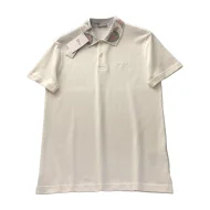 Поло Dior With A Patterned Collar "White"