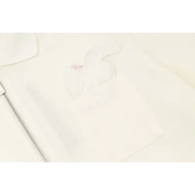 Поло Dior Soft Ears ZIP "White" фото № 4 Поло Dior Soft Ears ZIP "White" фото № 4
