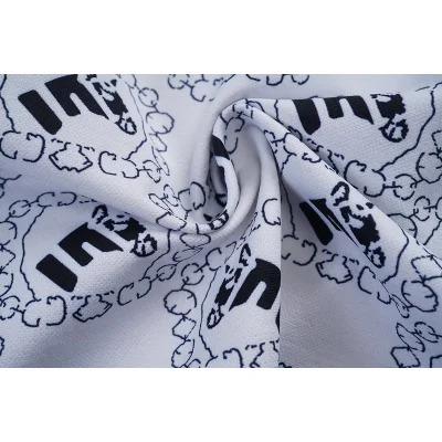 Поло Gucci Print Of Squares With An Image "White/Blue" фото № 4