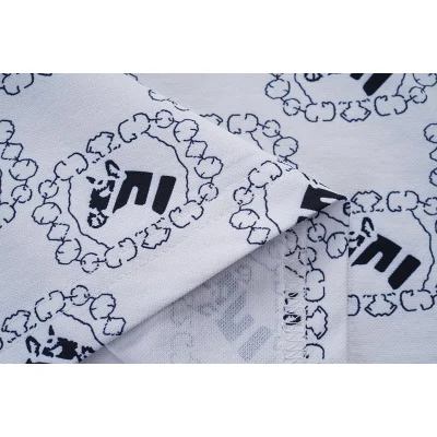 Поло Gucci Print Of Squares With An Image "White/Blue" фото № 5