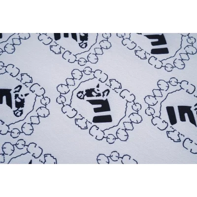 Поло Gucci Print Of Squares With An Image "White/Blue" фото № 6