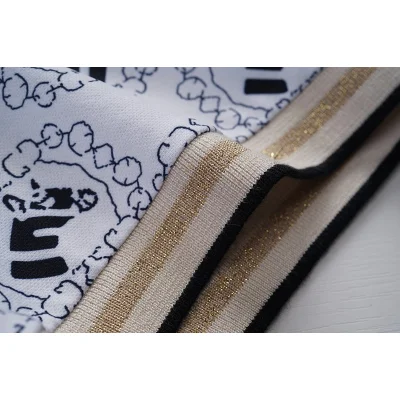 Поло Gucci Print Of Squares With An Image "White/Blue" фото № 7