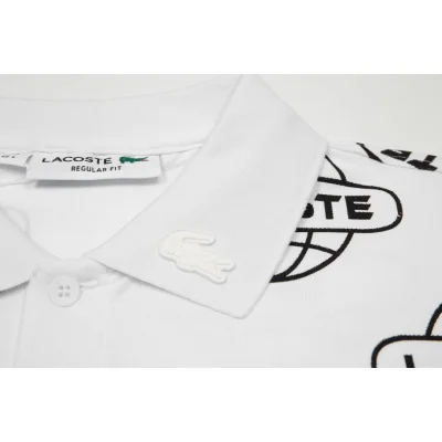 Поло Lacoste Internet Icons "White" фото № 7