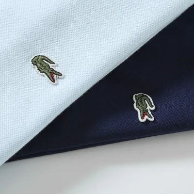 Поло Lacoste Stripes "Blue/White" фото № 7