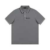 Поло Prada With Black Text Stripe "Gray"