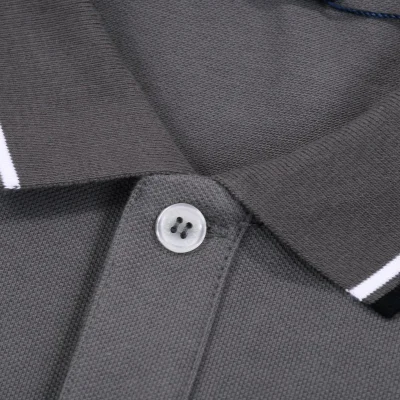 Поло Prada With Black Text Stripe "Gray" фото № 3