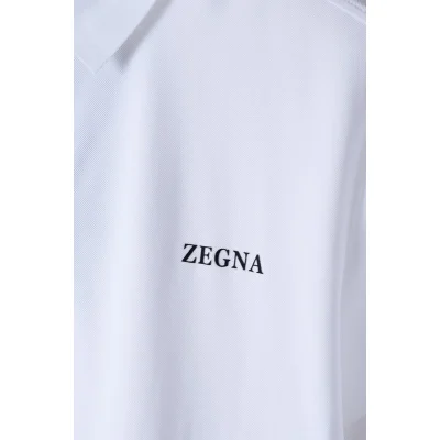 Поло Zegna With The Inscription "White" фото № 5