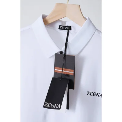 Поло Zegna With The Inscription "White" фото № 6