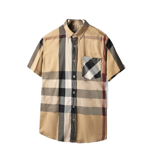 Рубашка Burberry Big Stripes And Front Pocket "Brown"