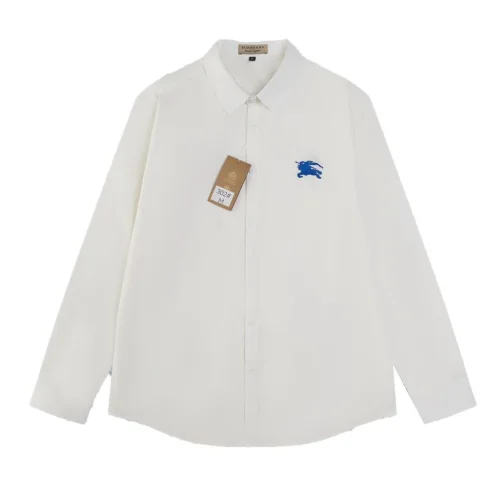 Рубашка Burberry Frontside Small Print Blue Warrior On The Horse "White"