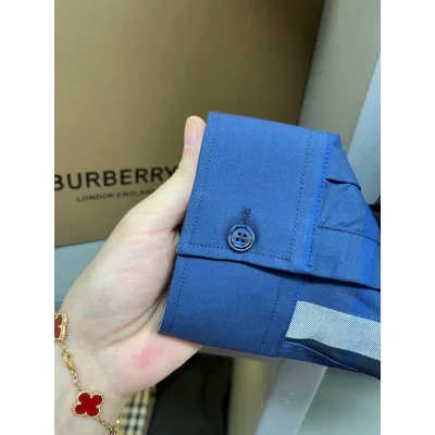 Рубашка Burberry Print Allsides Red And Contrast Lines "Blue" фото № 8