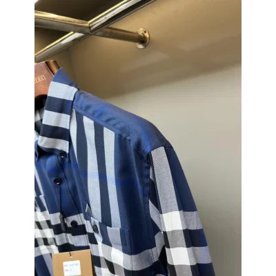 Рубашка Burberry Print Allsides Red And Contrast Lines "Blue" фото № 4
