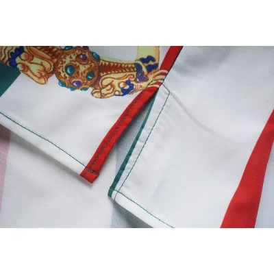 Рубашка Casablanca Long Stripes And Ring "Green" фото № 3