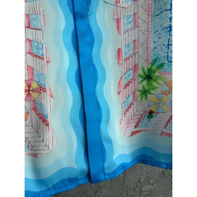 Рубашка Casablanca Beach "Blue" фото № 3