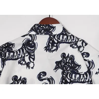 Рубашка Dior Short Sleeve Drawn Tiger "White" фото № 9 Рубашка Dior Short Sleeve Drawn Tiger "White" фото № 9