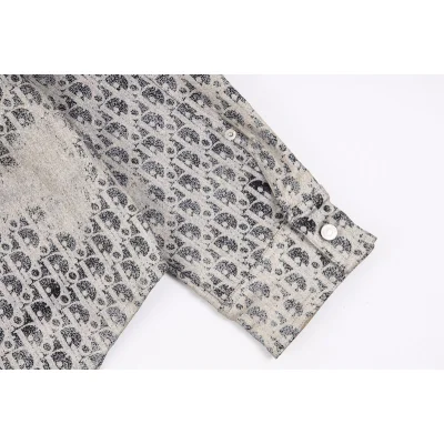 Рубашка Christian Dior Branded - With Logo "Gray/Beige" фото № 8