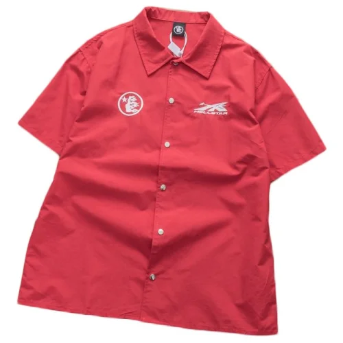 Рубашка Hellstar Face And Star Back "Red"