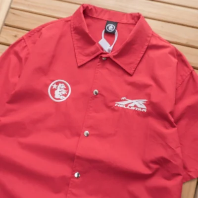 Рубашка Hellstar Face And Star Back "Red" фото № 4