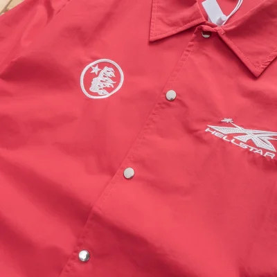 Рубашка Hellstar Face And Star Back "Red" фото № 3