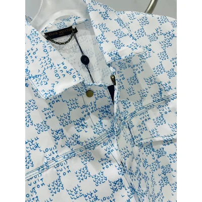 Рубашка Louis Vuitton Nature "White/Blue" фото № 3 Рубашка Louis Vuitton Nature "White/Blue" фото № 3