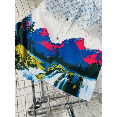 Рубашка Louis Vuitton Nature "White/Blue" фото № 7 Рубашка Louis Vuitton Nature "White/Blue" фото № 7