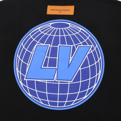 Футболка Louis Vuitton With Globe Print "Black" фото № 5