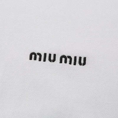 Рубашка Miu Miu Frontside Mini Logo Miu Miu "White" фото № 4
