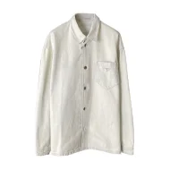 Рубашка Prada Small Logo On The Pocket "White"