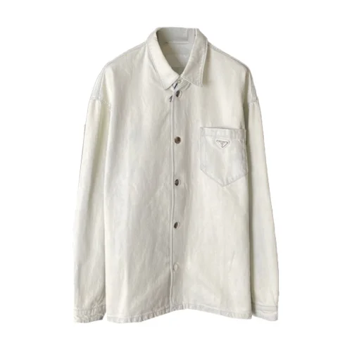 Рубашка Prada Small Logo On The Pocket "White"