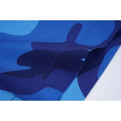 Рубашка Valentino Short Sleeves Camouflage "Blue" фото № 3 Рубашка Valentino Short Sleeves Camouflage "Blue" фото № 3