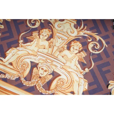 Рубашка Versace Cupids With Brand Patterns "Brown/black" фото № 6