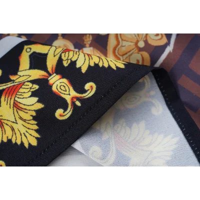 Рубашка Versace Cupids With Brand Patterns "Brown/black" фото № 5