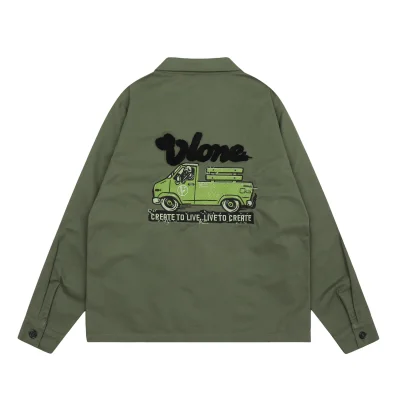 Рубашка Vlone Skeleton at the Steering Wheel "Khaki" фото № 2