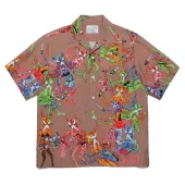 Рубашка Wacko Maria X Neckface Hellish Games "Brown"