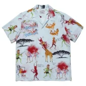 Рубашка Wacko Maria Chaos "Blue"