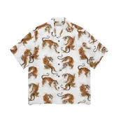 Рубашка Wacko Maria Aggressive Tiger "White"