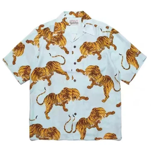 Рубашка Wacko Maria Tiger - Predator "Blue"