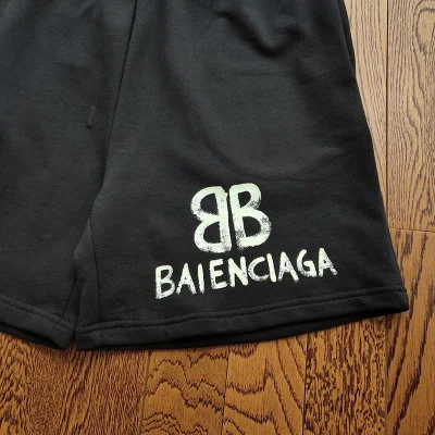 Шорты Balenciaga Cotton With Logo "Black" фото № 4