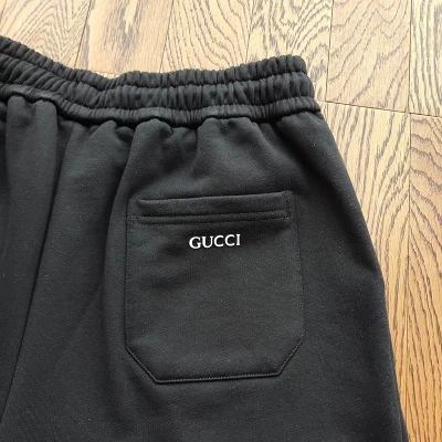 Шорты Balenciaga X Gucci Graffiti Logo "Black" фото № 3