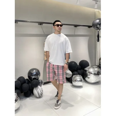 Шорты Burberry Small Logo Rider "Pink" фото № 6