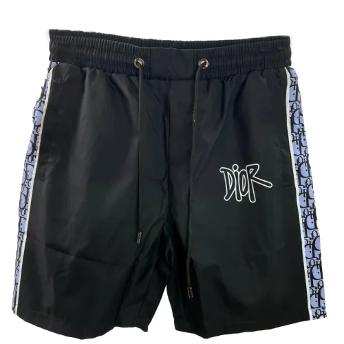Шорты Christian Dior Frontside White Outline Logo "Black"
