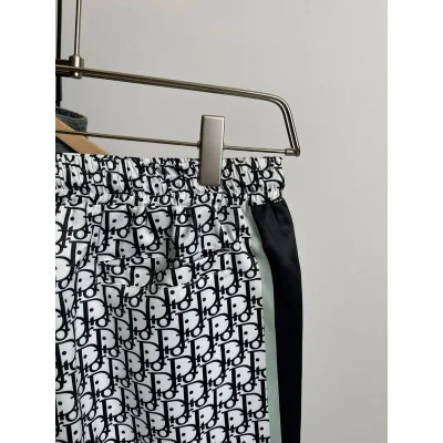 Шорты Christian Dior Black Logos Print Blue Logo On Sides "Gray" фото № 2