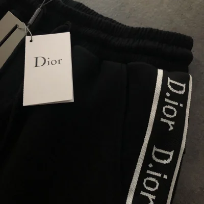 Шорты Dior With A Text Strip "Black" фото № 3