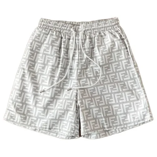 Шорты Fendi With Letters Print "White"