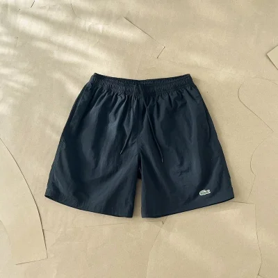 Шорты Lacoste Elasticated With Crocodile Emblem "Black" фото № 2